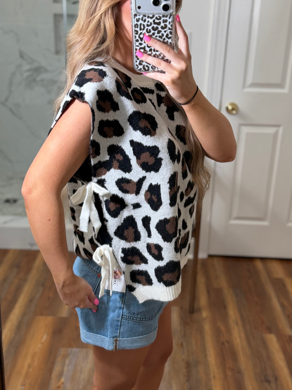 Leopard Bow Sweater