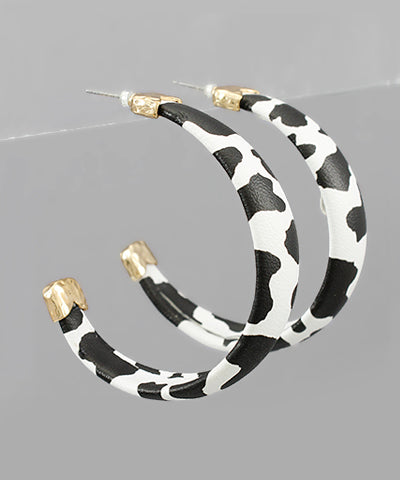 Leather Cow-print