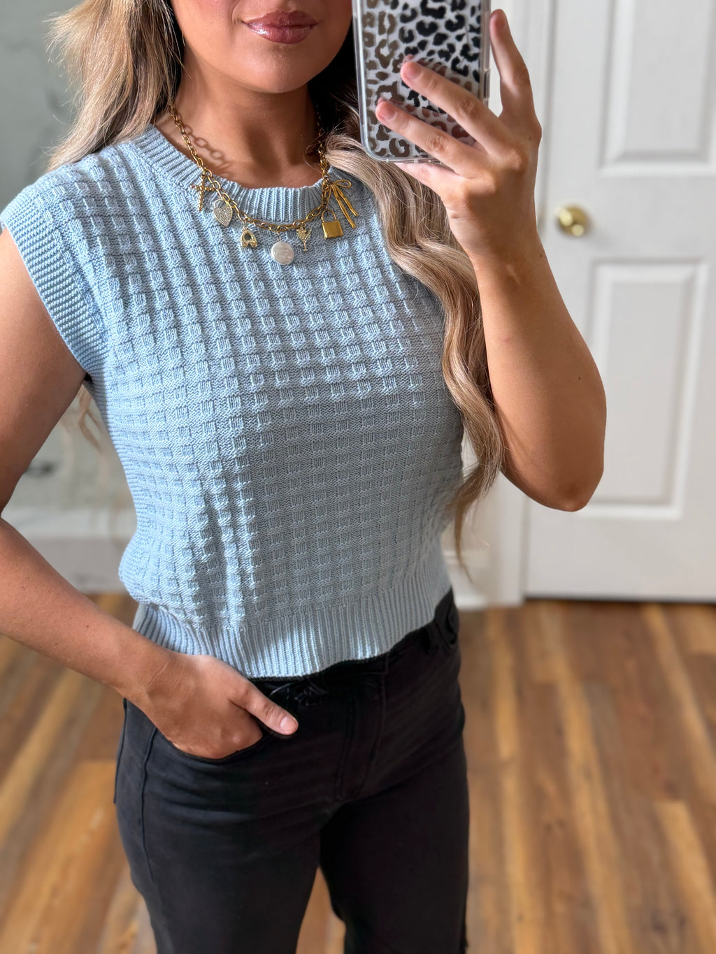 Ice Blue Sweater