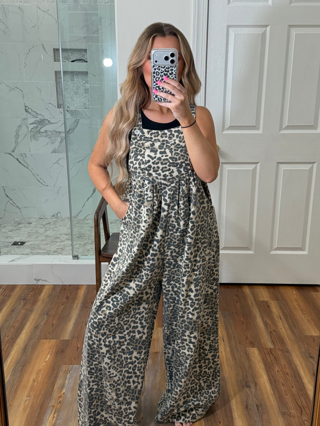 Leopard Wide Leg overalls