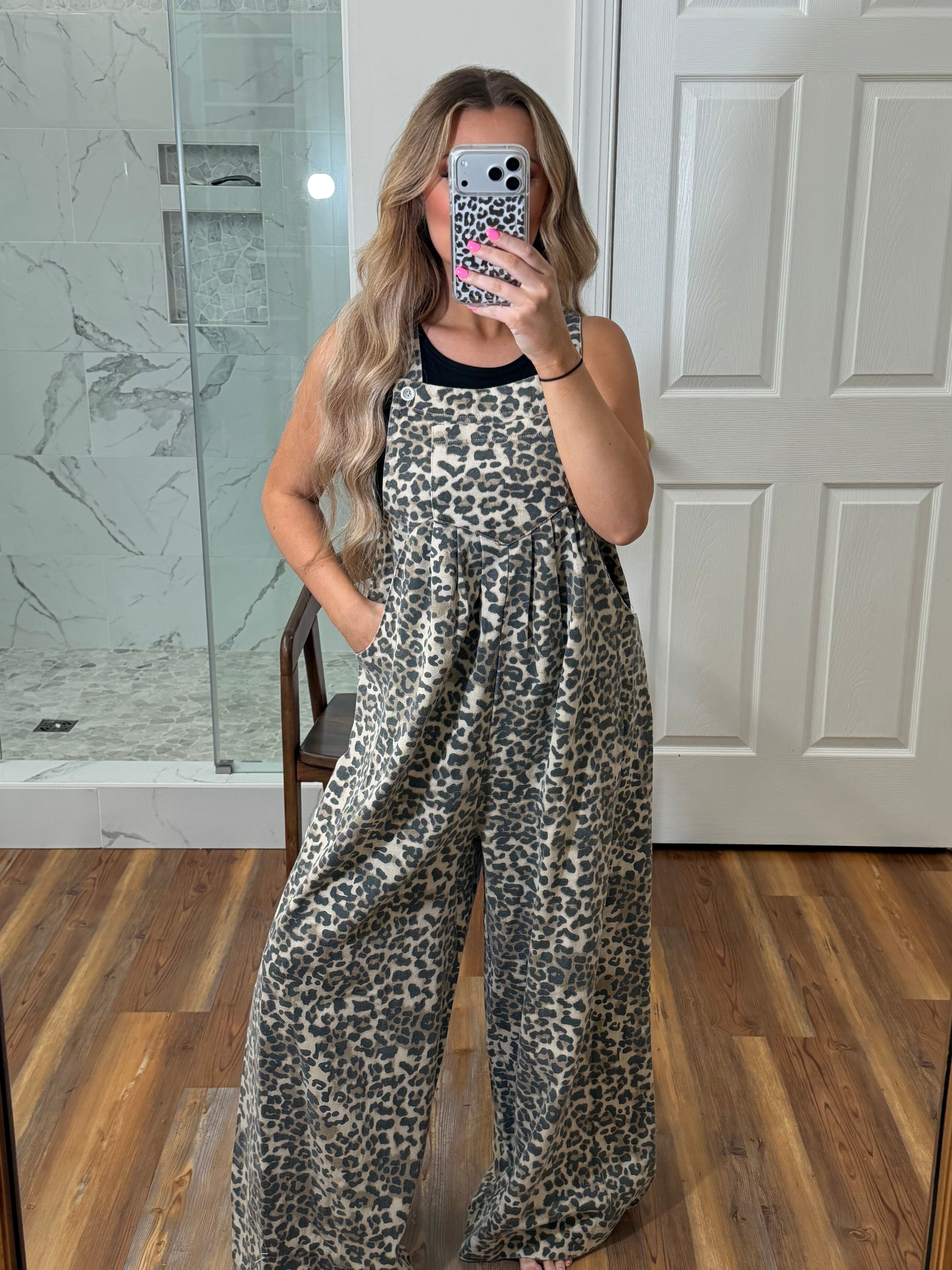 Leopard Wide Leg overalls