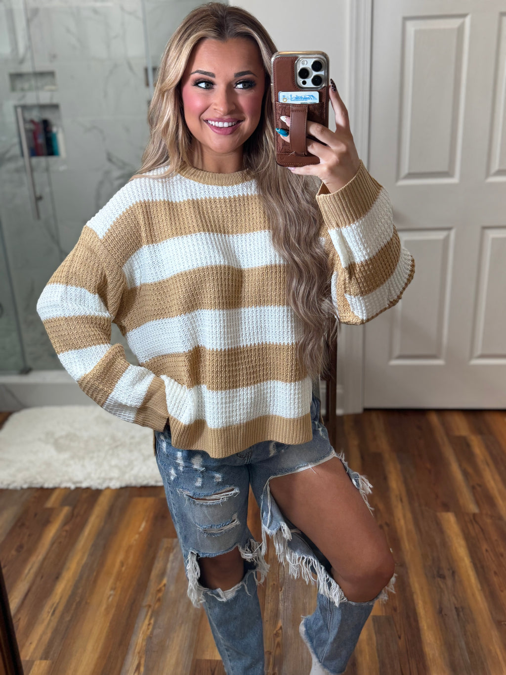 Allie Stripped Sweater