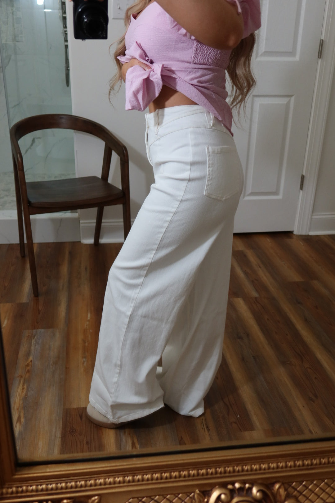 White Detail Jeans ￼