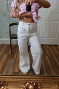 White Detail Jeans ￼