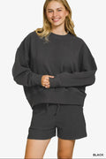 Ribbed Pullover & Short Sets