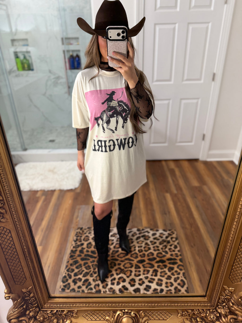 Western Cowgirl Graphic Dress