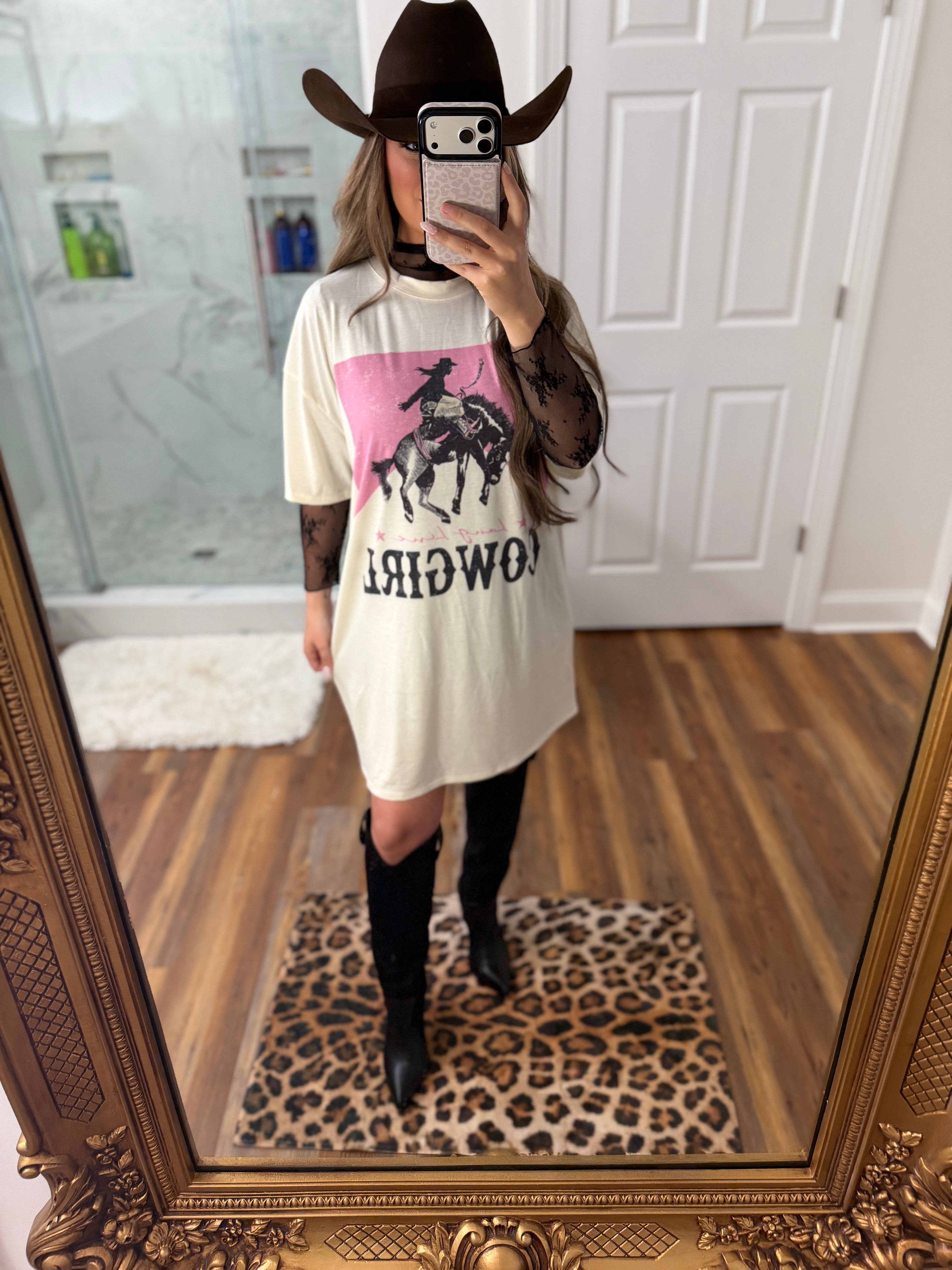 Western Cowgirl Graphic Dress