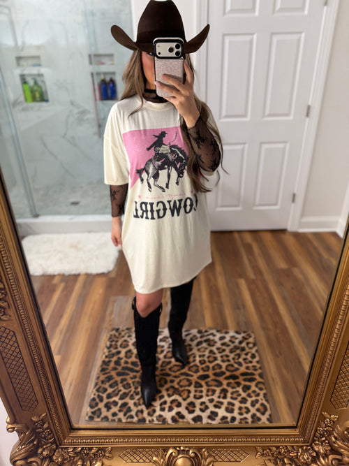 Western Cowgirl Graphic Dress
