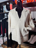 Pocket V-neck Sweater