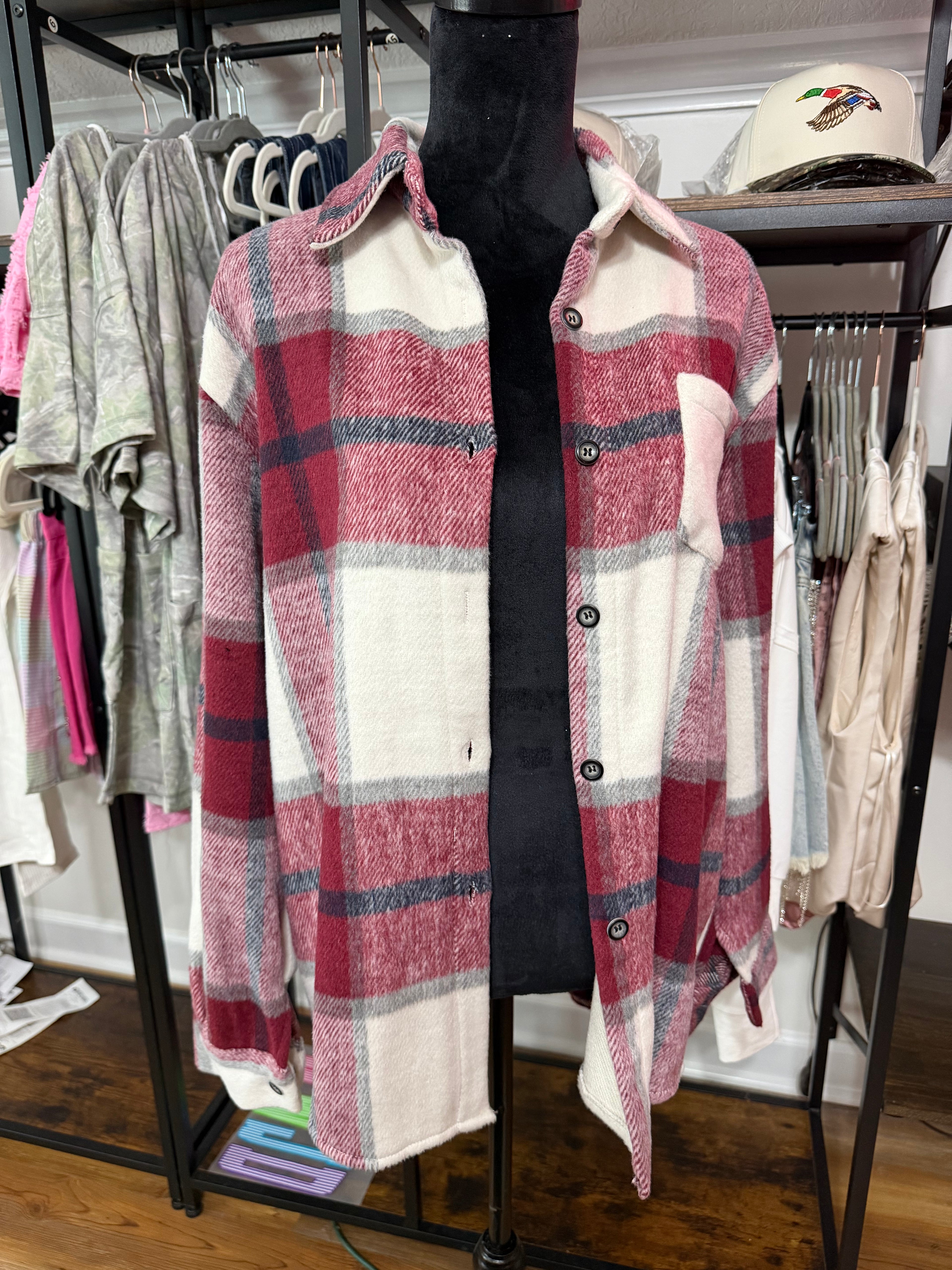 Maroon Flannel ￼