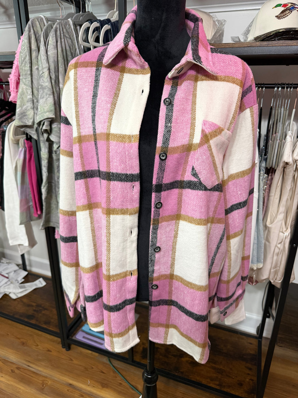 Pink Flannel Jacket