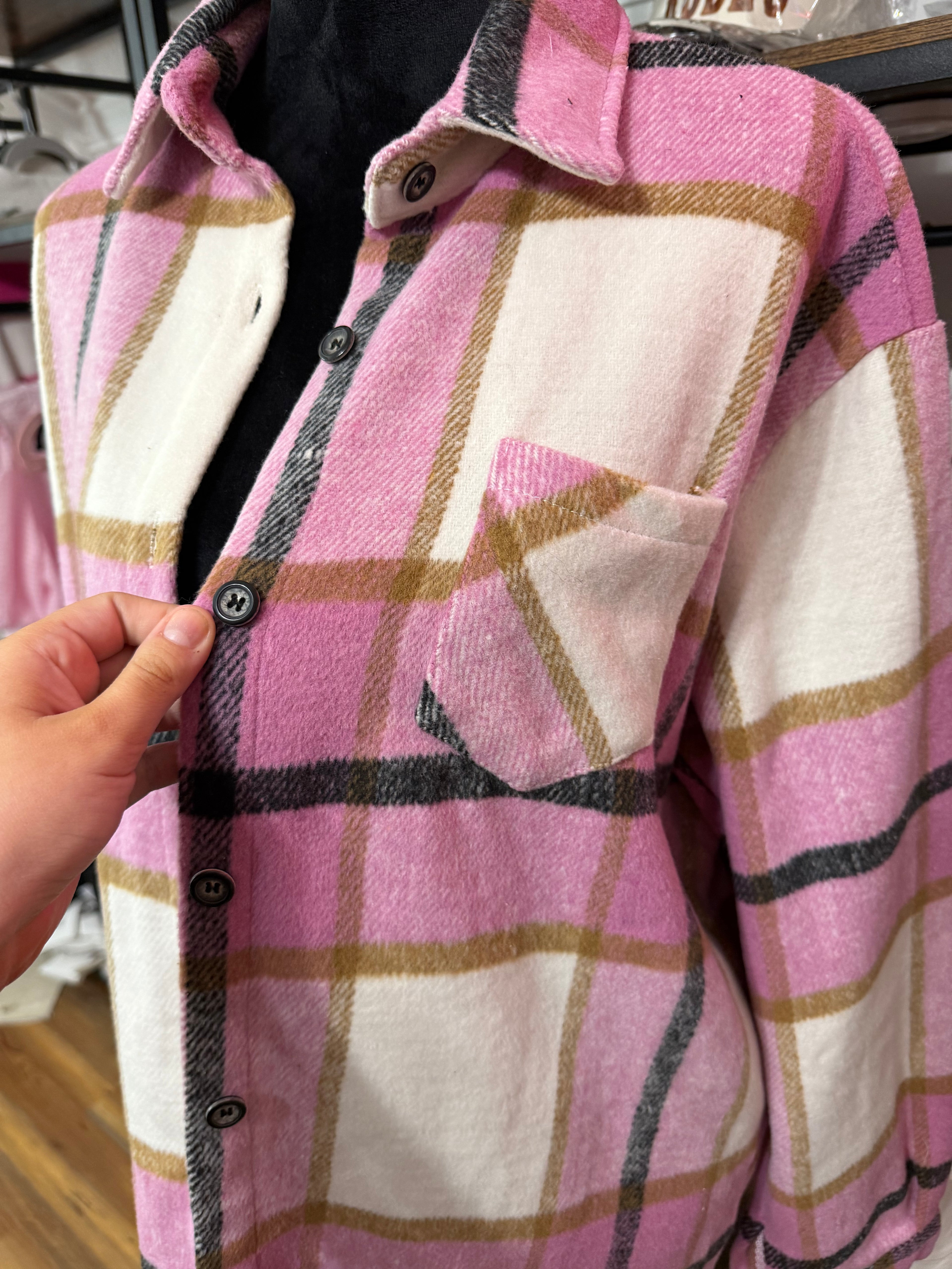 Pink Flannel Jacket
