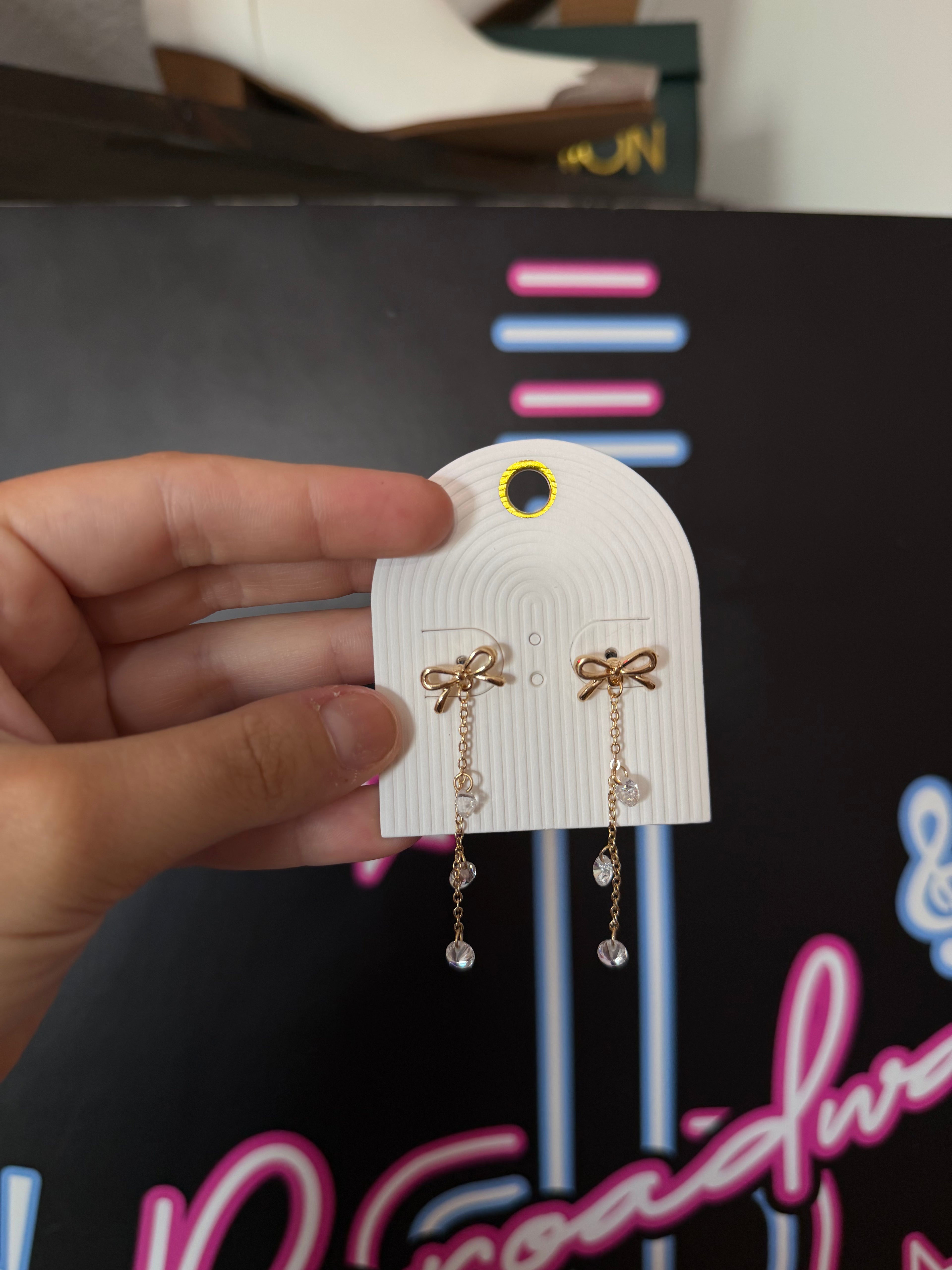 Rhinestone Dangles Earrings