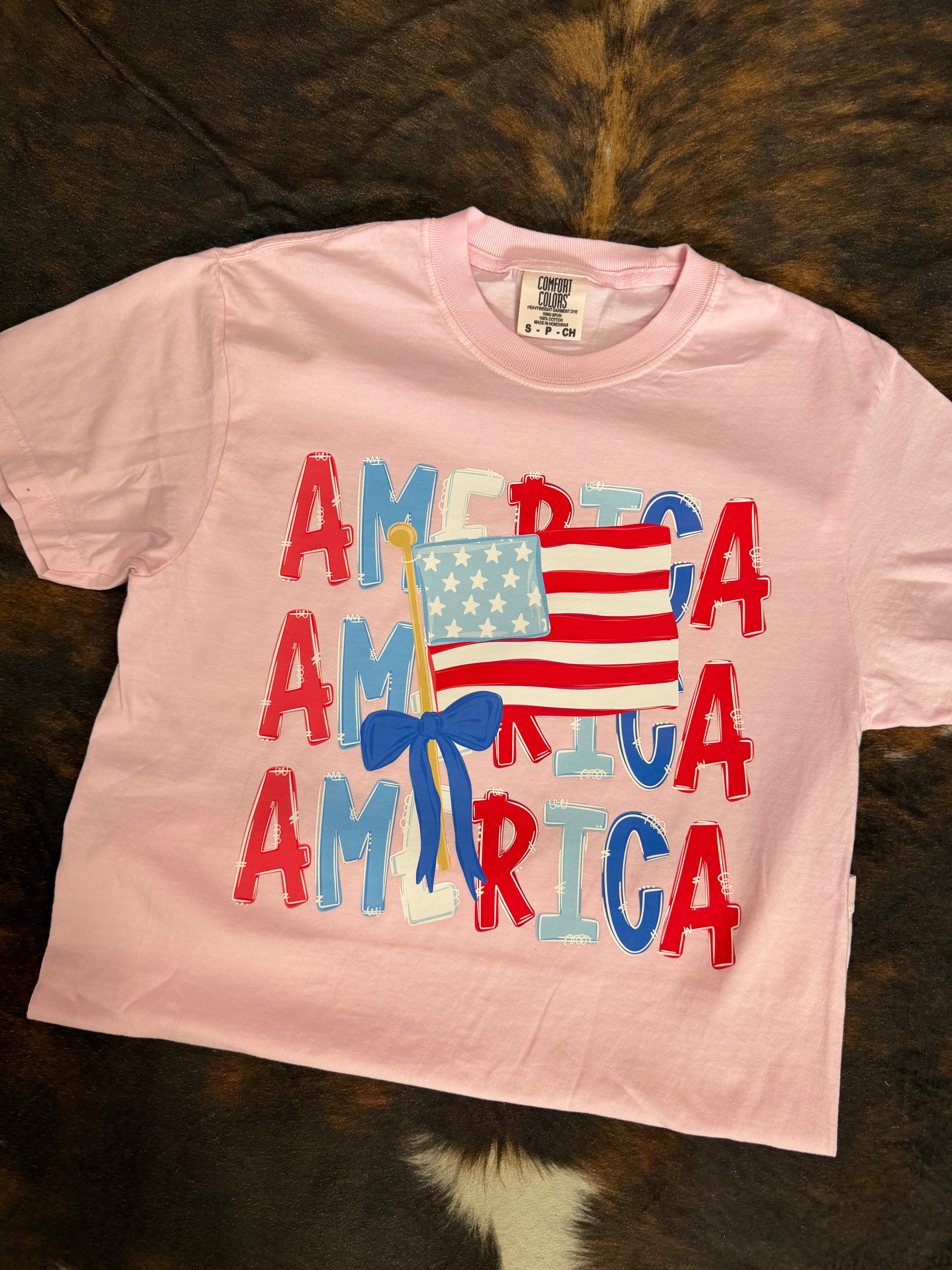 Pink America Graphic Tee