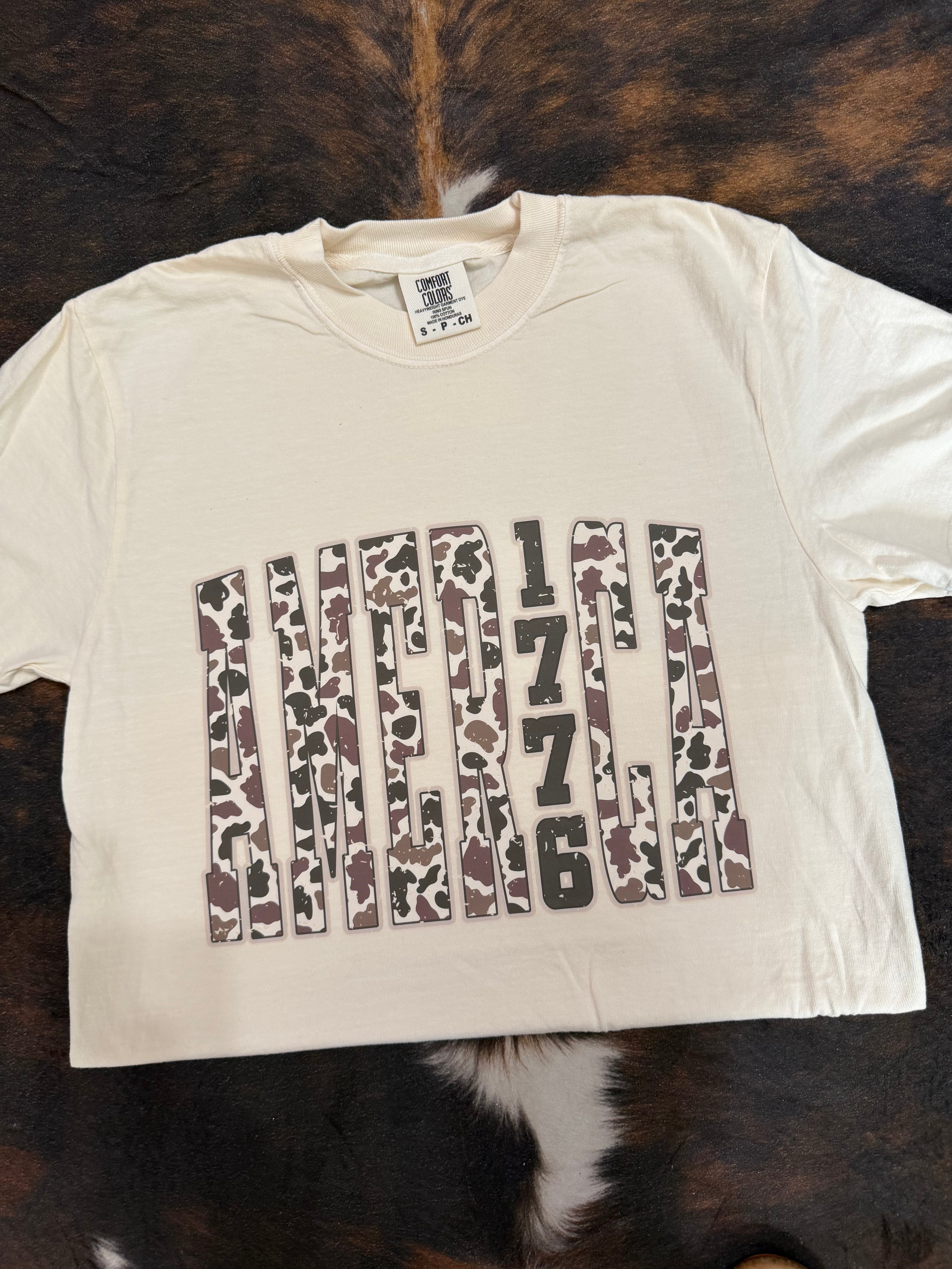 America Camo Graphic Tee