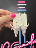 Bull Head Sliver Ear Ring