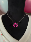Pink Turquoise Sliver Necklace