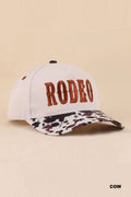 Rodeo Cow Print Hat